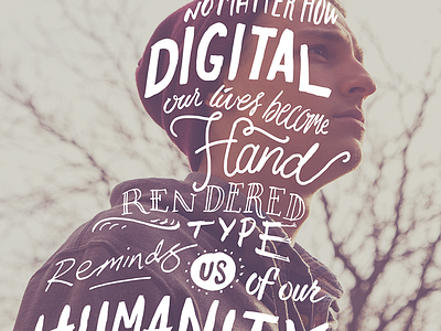 Humanity brush calligraphy hand lettering ink lettering marker pen sharpie type typography
