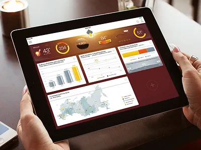 Rosneft Present & Stat App design glossy graphic info graphics ios ipad mobile design rosneft sharp statistic ui ux