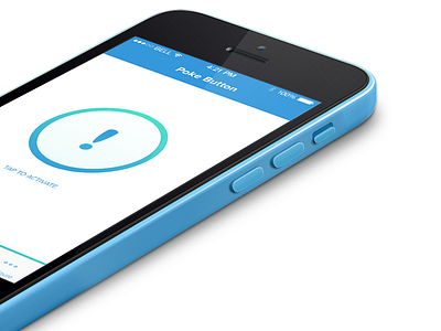 Alert Button app flat ios kipo mockup panic button ui ux