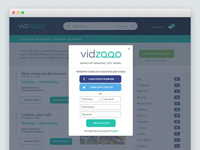 Vidzooo webdesign branding clean corporate form identity search web webdesign website white