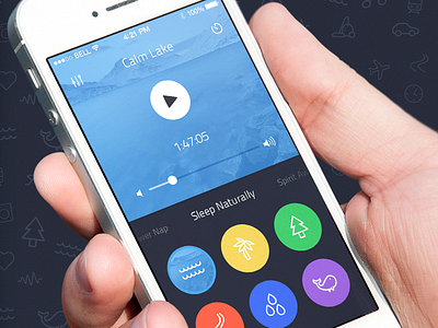 Baby Dreambox baby babybox colors dream flat ios7 minimal simple sleep