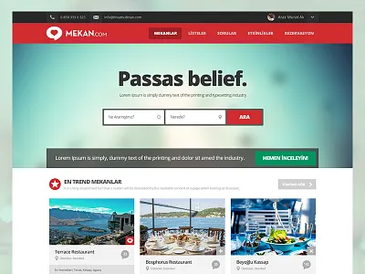 Mekan.com Startup Homepage app design blog design blog homepage content view creative freelance homepage icon design istanbul project startup web design