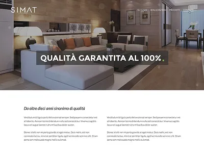 Simat About Page flat minimal ui web website