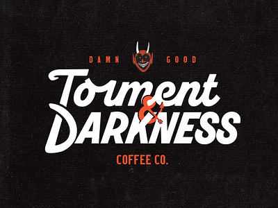 Torment & Darkness Coffee Co Logo branding coffee logo typography