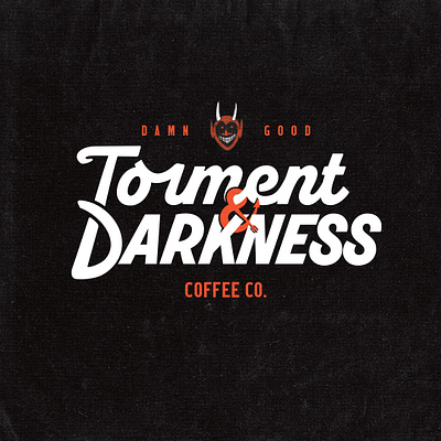 Torment & Darkness Coffee Co Logo branding coffee logo typography