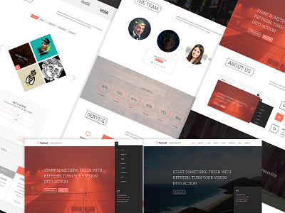 Refresh | Multipurpose Single Page Template agency clean creative flat modern multipurpose portfolio responsive retina ready single page ui ux