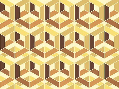 Gold Standard geometric illustration pattern print work