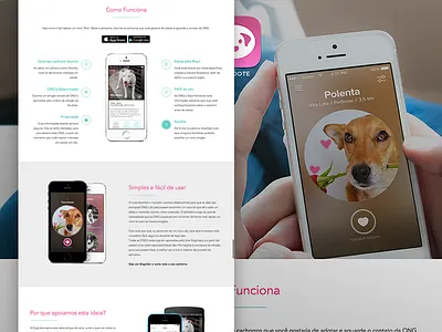 Landing Page • Mobile project design landing page ui ux