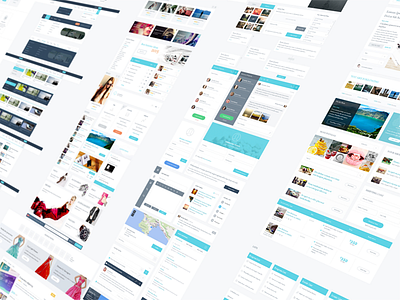 ELIXIR UI KIT [Download] button elements flat headers interface kit psd template templates ui ui kit unique
