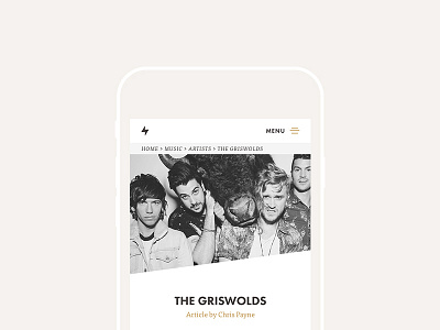 Artist Profile Mobile mobile ui ui design ux