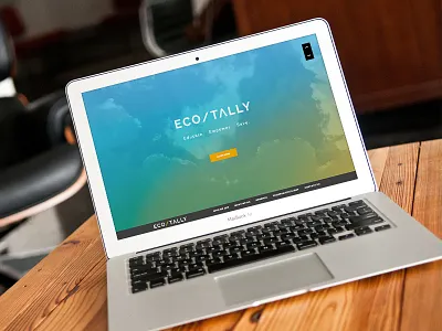 Ecotally animation chicago flat design icons large background image logo one page sky