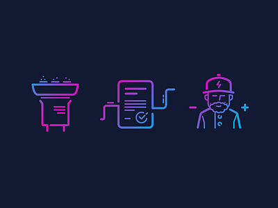 Light Icons document electro gradient icon icons lamp man plus and minus