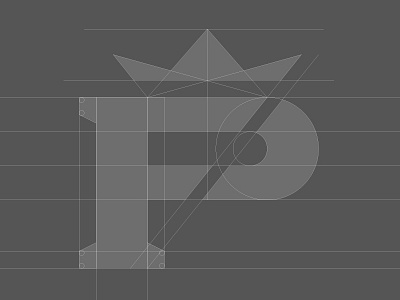 Prominent Family - Brand Mark apparel branding clothing crown f family geometry identity logo p royal typography