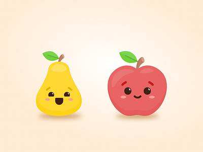 Fruits design illustration ui