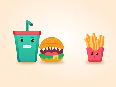 Killer Burger design illustration ui