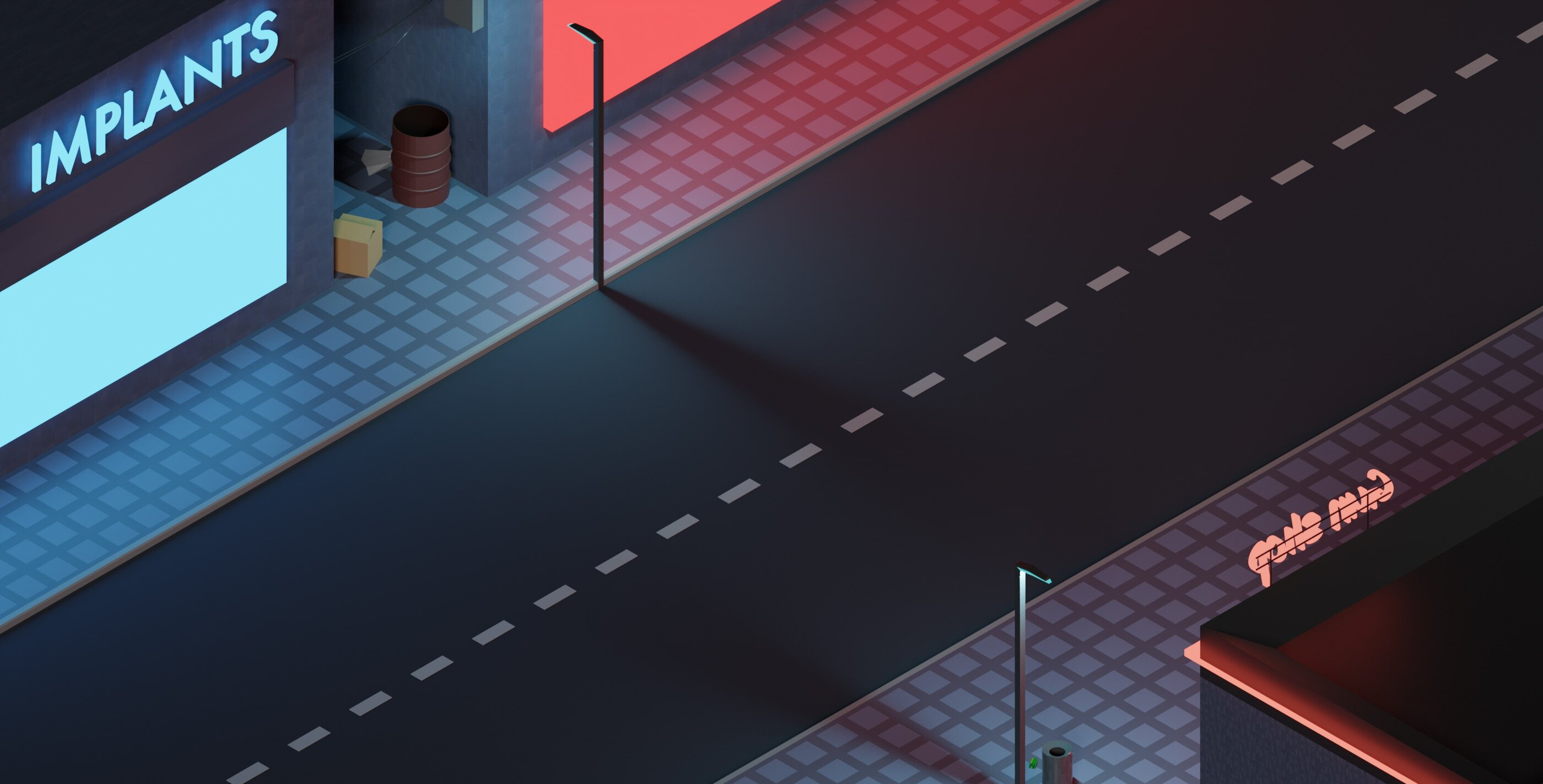 Battleground for CyberCode in Isometry 3d battlefield battleground blender game game art isometry top view