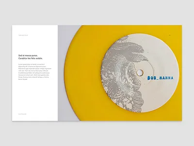 Portfolio, project detail page grid layout portfolio print roboto self promo swiss typography