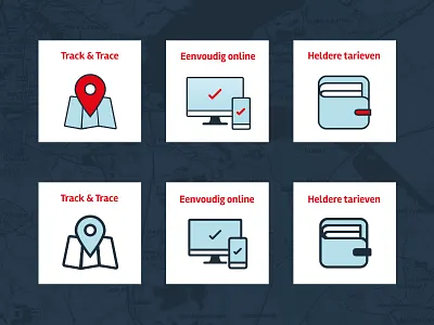 Loopjongens | Icons courier design flat icon icons iconset identity travelling ui