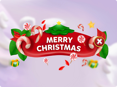 Merry Christmas / Pop Up 2d 2d design casual christmas christmas 2d christmas game draw game gameart illustration merrychristmas ui