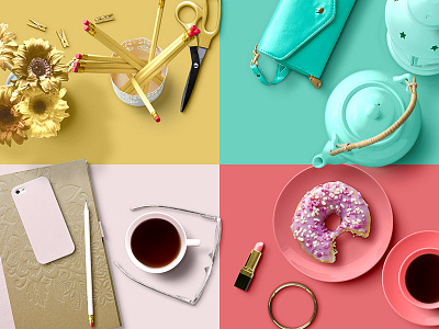 Custom Scene - Feminine Edition builder desk fashion feminine generator girl isolated objects mockup photoshop psd scene
