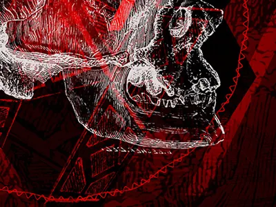 Walk Among Us album art black found image futuralbum misfits music red skull
