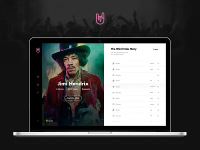 Tabz - Guitar Tablature Web Application (Work In Progress) app dark flat modern music pink product design ui user experience user interface ux web