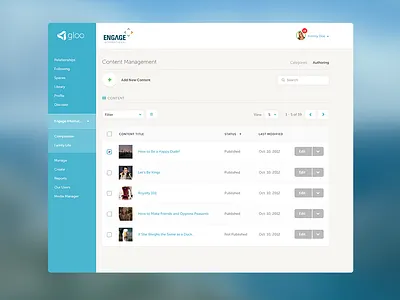 Simple Table UI clean ui filter icons clean search simple ui sort table ui