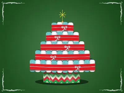 Give the Gift christmas design diaper giveback dc holiday illustration maryland poster tree virginia wdg web development group