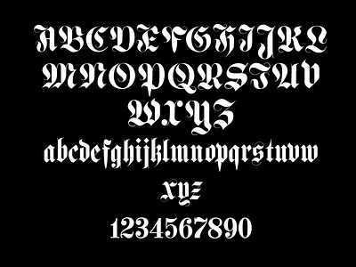 First Look alphabet design font gothic lettering typeface typography