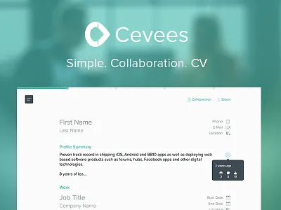 Cevees collaboration cv simple webapp