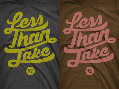 Less Than Jake Vintage Script Tee halftone def less than jake script shirt tee vintage