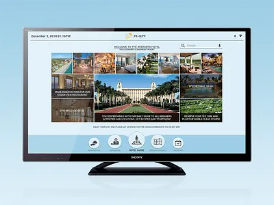 Android TV Exploration android android tv design flat google hotel multimedia smart tv ui ux