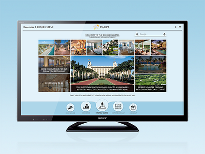 Android TV Exploration android android tv design flat google hotel multimedia smart tv ui ux