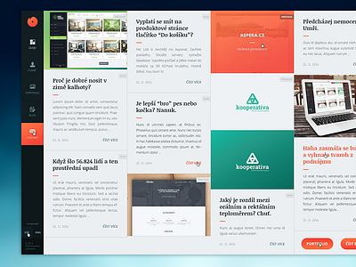 My portfolio - finally!!! blog clean czech dashboard fresh gradient orange portfolio red responsive