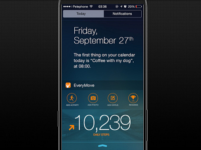 EveryMove Today Widget fitness health ios7 widget