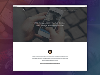 Updated Portfolio Website clean ios minimalist mobile portfolio responsive ui ux website work