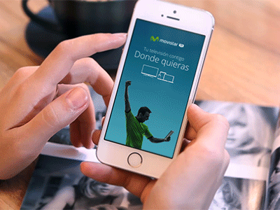 Movistar TV - Splash Screen & Login animation gif go ios iphone login motion movistar splash tv