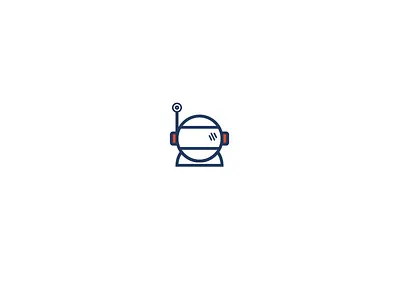 Space Helmet Icon blue helmet icon red space