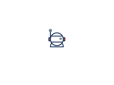 Space Helmet Icon blue helmet icon red space