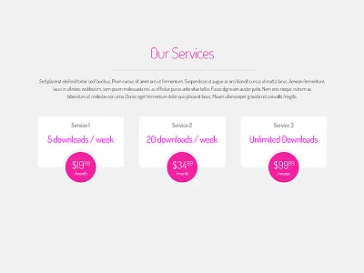 Freebie: Service Pricing tabs free price psd service tab tempees