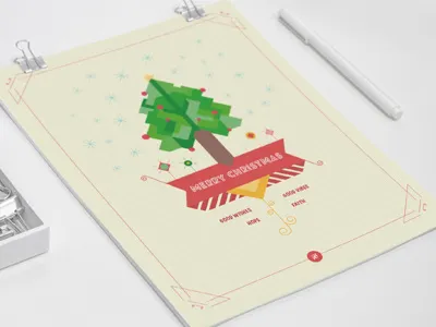 Christmas Poster graphic design illustration