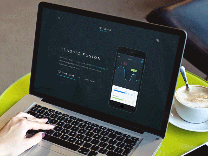 GOTNBURG - Onepage design graphic design home landing page landingpage mockup navigation one page onepage ui ux