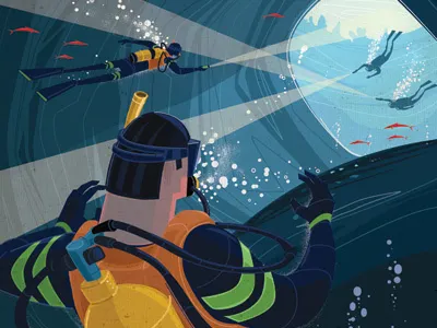 Seconds From Death cave diving green scuba scuba diving underwater water