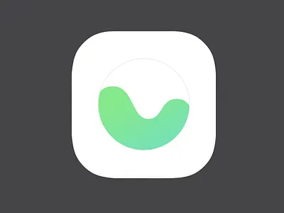 Budget App Icon app budget graph green icon ios logo wave