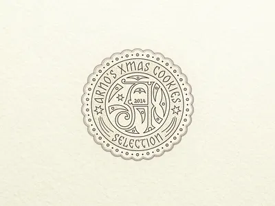 Xmas Cookies Label ... christmas label lettering type typo typography xmas