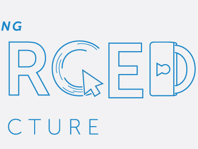Converged Infrastructure Title illustration typography