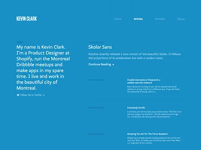 New Homepage blog homepage personnal portfolio