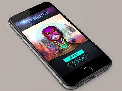 Herbalist - game concept adventure apocalypse button character concept game interface ios iphone6 ui ux
