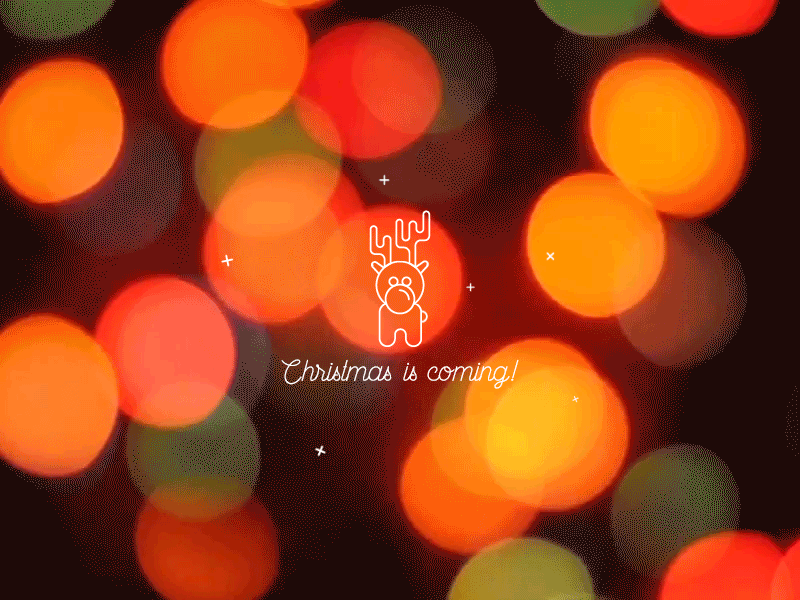 Christmas is coming! ae after ai animation christmas effects free gift graphic icon motion reindeer