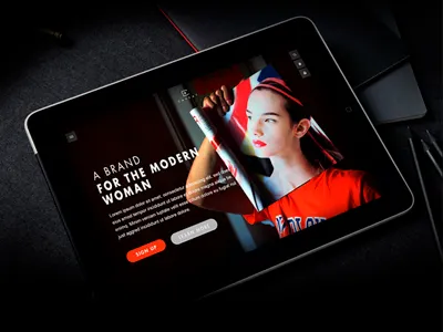 Caveat Web Experience fashion luxury mobile modern responsive ui ux web design